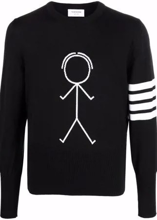 Thom Browne пуловер с полосками 4-Bar