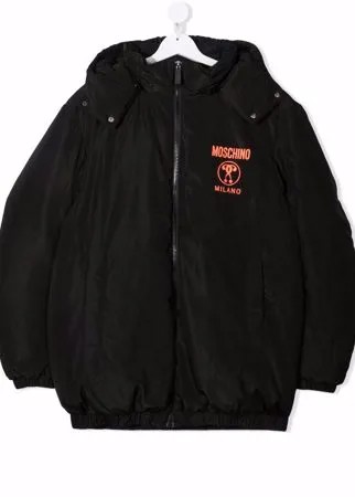Moschino Kids бомбер с логотипом