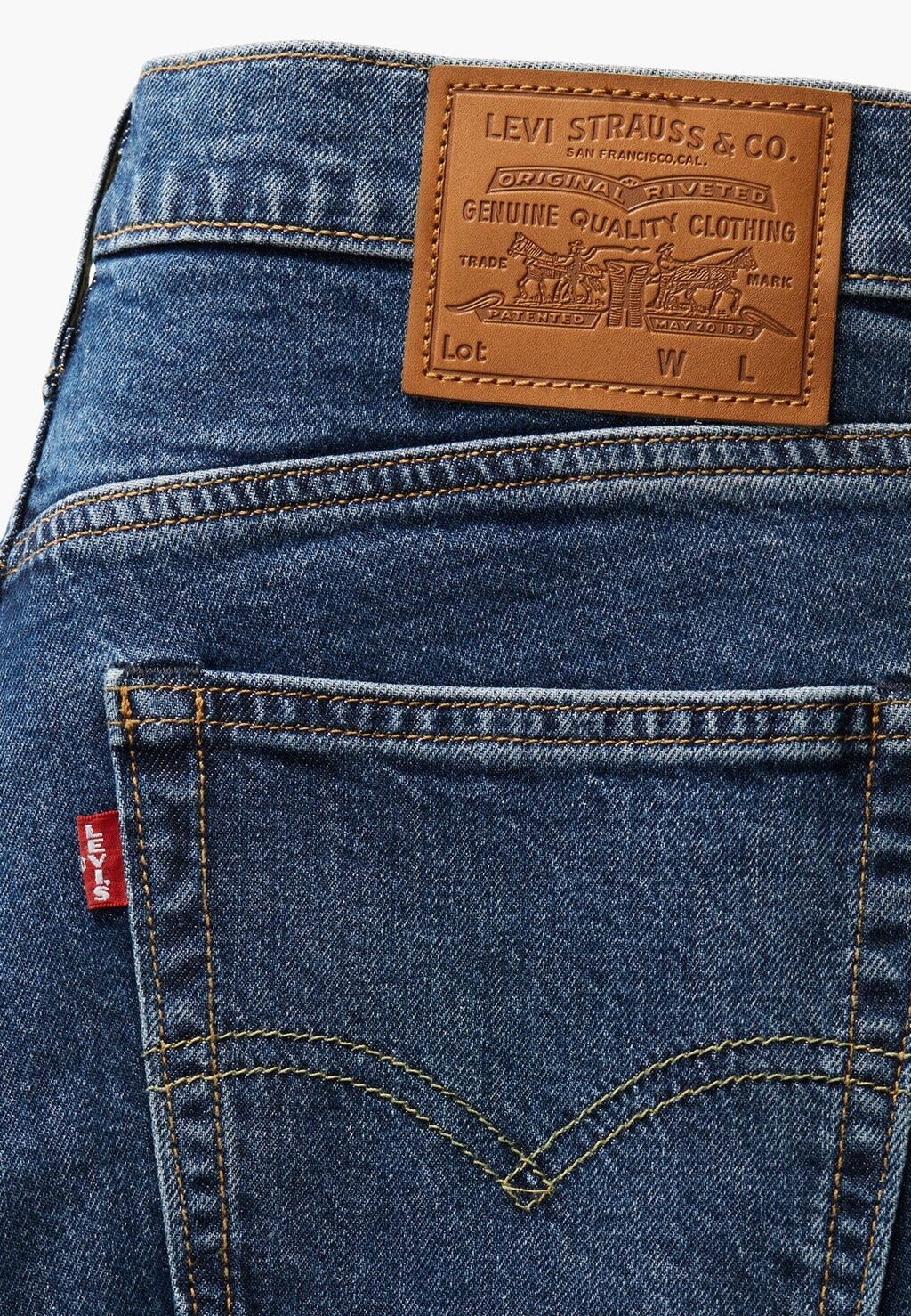 Зауженные джинсы 502 TAPER Levi's, темно-синий