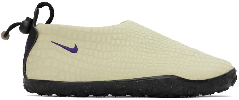 Зеленые тапочки ACG Moc Premium Nike, цвет Olive aura/Field purple
