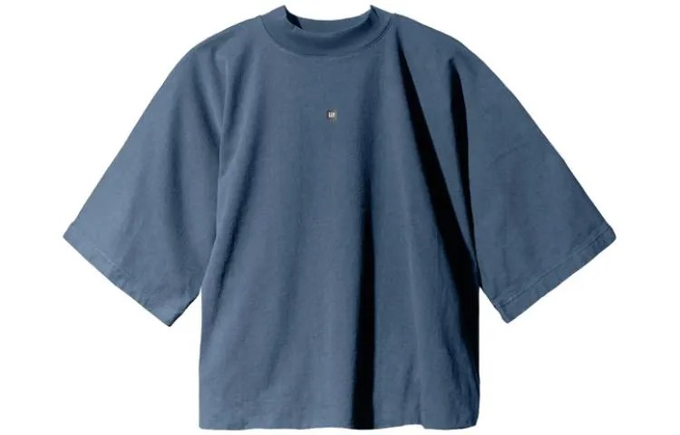 Футболка Balenciaga X Gap X Balenciaga Tripartite Collaboration, унисекс, темно-синяя Yeezy, темно-синий