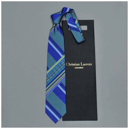 Стильный дизайнерский галстук с изысканным геометрическим принтом Christian Lacroix 835567