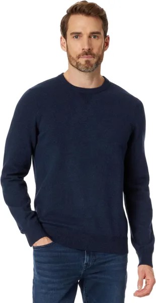 Свитер Джексона с круглым вырезом Faherty, цвет Navy Heather