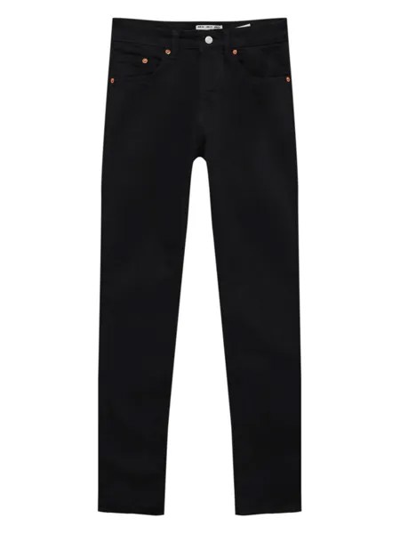 Джинсы скинни Pull&Bear, черный деним