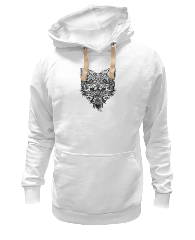 Худи Printio Лисица белое 3XL