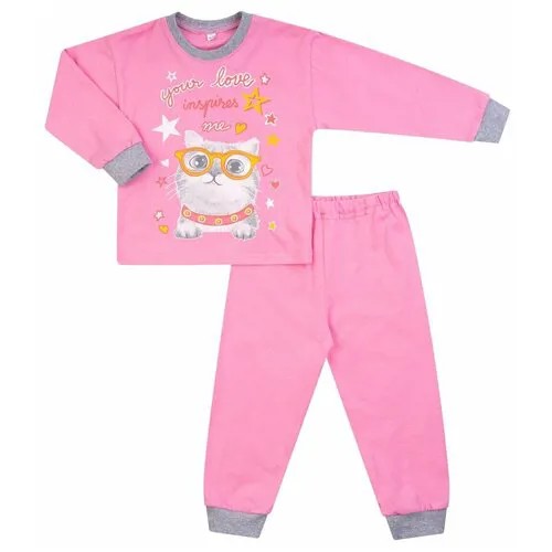 Пижама детская 819п, Утенок, размер 56(рост 98 см) розовый_котик