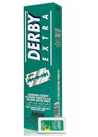 Derby Extra Double Edge Razor Blade - Сменные лезвия для бритья 100 шт
