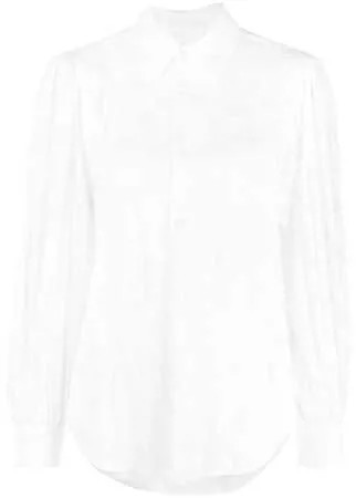 Comme Des Garçons полупрозрачная рубашка в горох
