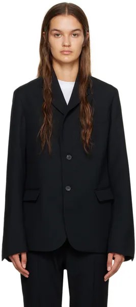 Черный пиджак с зубчатыми лацканами Sofie D'Hoore