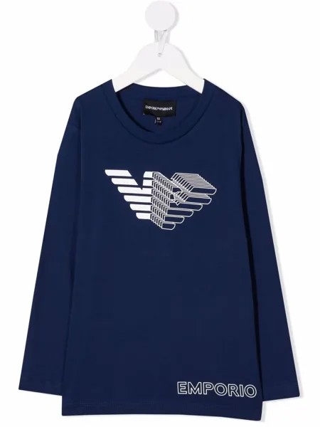 Emporio Armani Kids футболка с логотипом