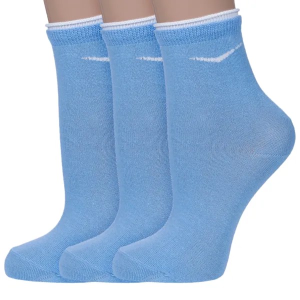 Комплект носков женских НАШЕ 3-4С63 голубых 23