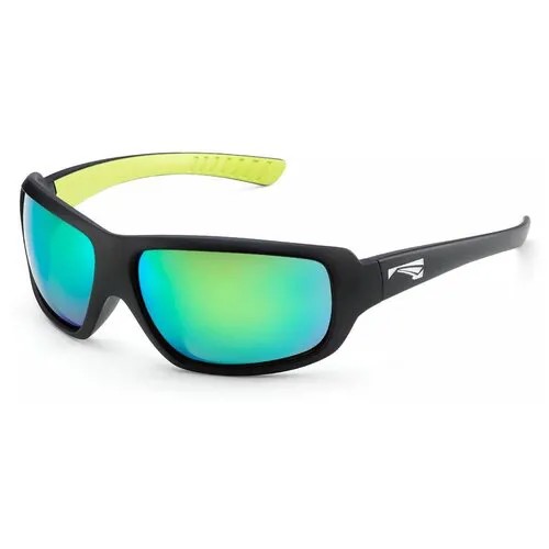 Солнцезащитные очки LiP Sunglasses LiP FLO / Matt Black - Mustard / PCPL Levanté Series ML Green Brown, черный