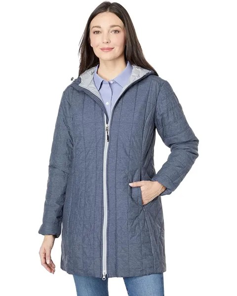 Пальто Cutter & Buck Rainier Primaloft Eco Long, цвет Anthracite Melange