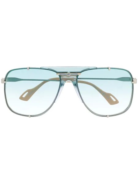 Gucci Eyewear солнцезащитные очки-авиаторы с логотипом