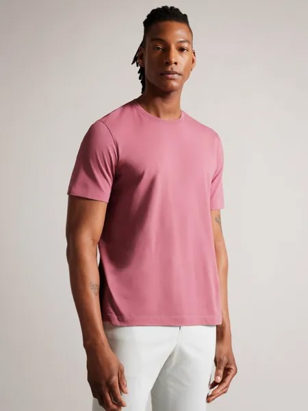 Обычная футболка Ted Baker с короткими рукавами, розовая