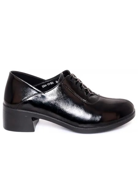 Туфли Bonavi женские демисезонные, размер 38, цвет черный, артикул 32R4-13-501