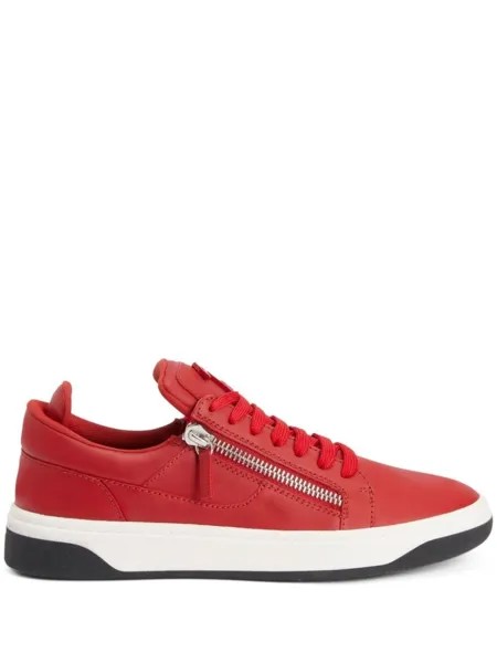 Giuseppe Zanotti кеды с молниями, красный