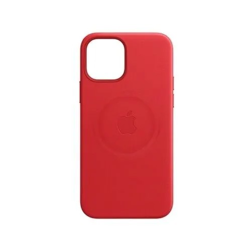 Панель кожаная Apple Leather Case with MagSafe для iPhone 12 mini, RED