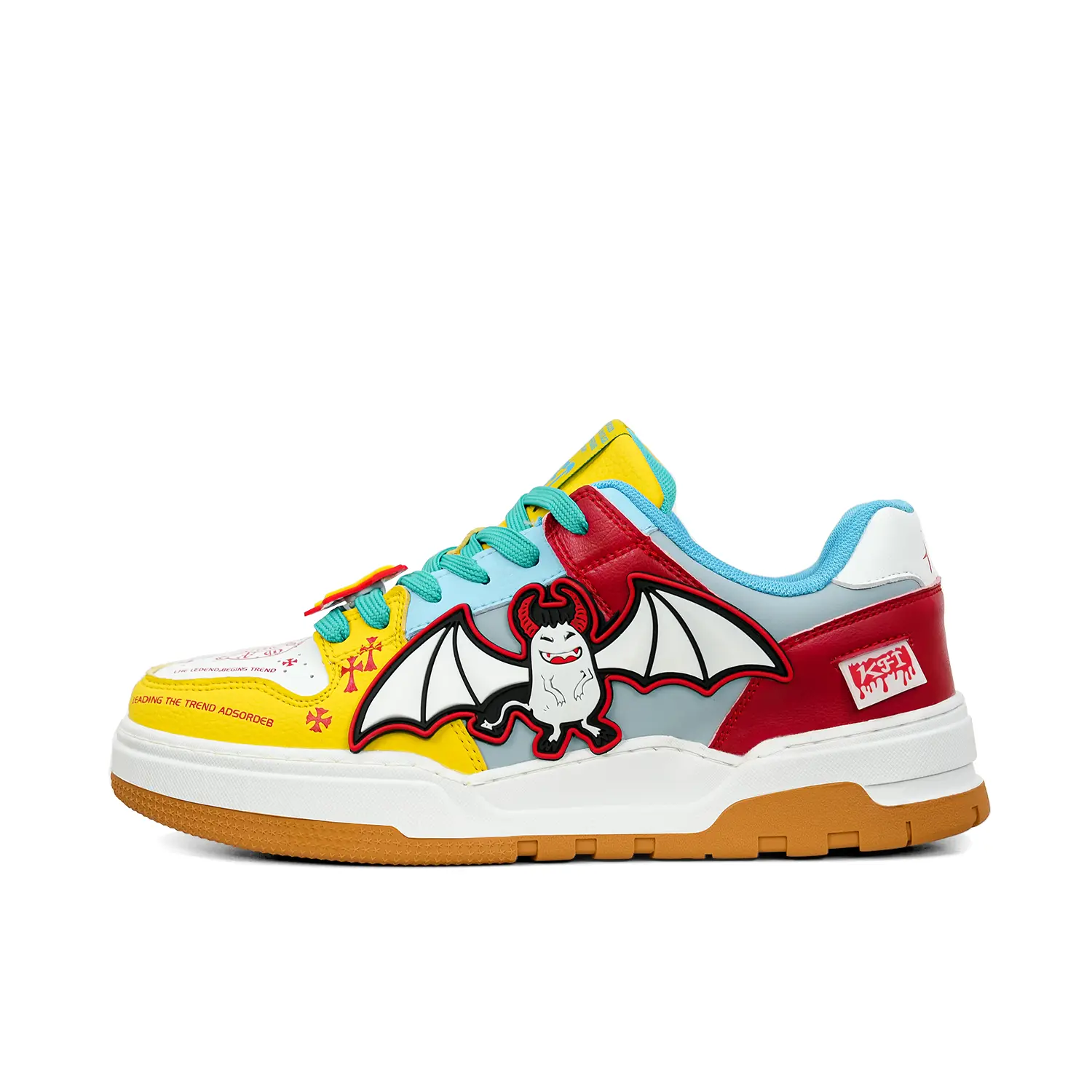 Кроссовки Foot King/KFT Skateboarding Shoes Unisex Low-top, золотой