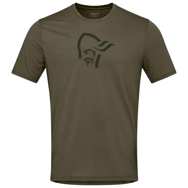 Рубашка из мериноса Norrøna Femund Equaliser Merino T Shirt, цвет Olive Night