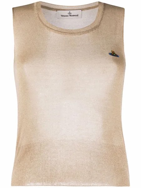 Vivienne Westwood топ с вышитым логотипом