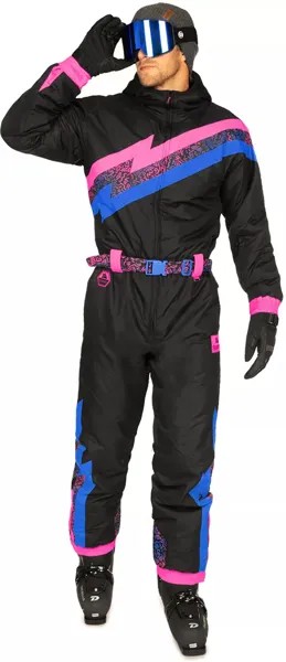 Мужской зимний комбинезон для бега Tipsy Elves, черный