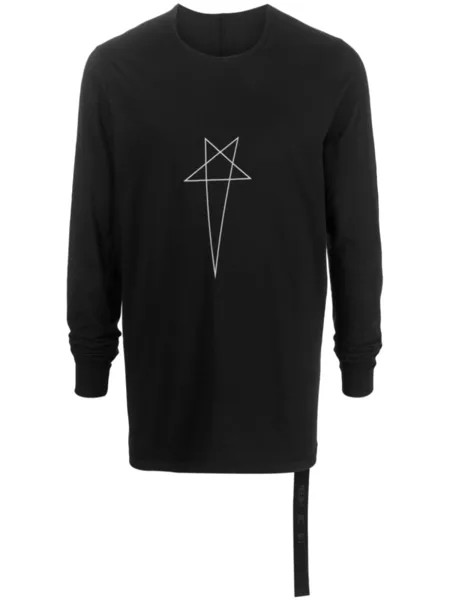 Футболка Pentagram с логотипом Rick Owens DRKSHDW, черный