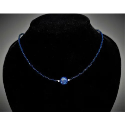Колье из шпинели 43см Apsara, лазурит
