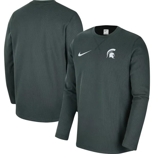 Мужской зеленый пуловер Michigan State Spartans свитшот Nike
