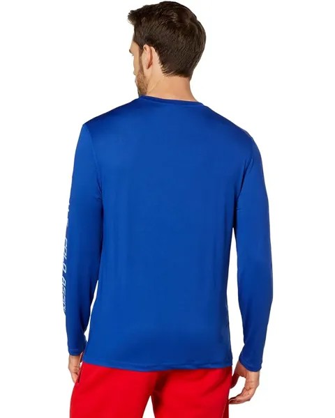 Топ U.S. POLO ASSN. Long Sleeve Graphic UV Top, цвет Blue Raft