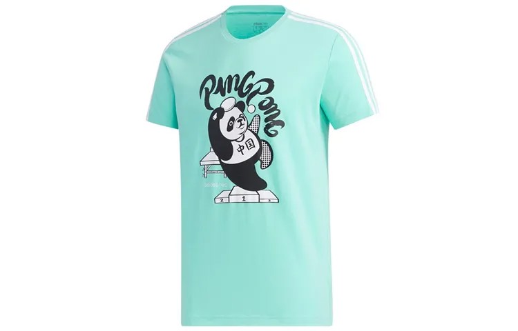 Футболка мужская зеленая Adidas Neo, зеленый