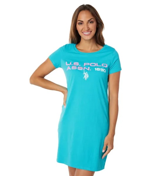 Платье U.S. POLO ASSN., Crew Neck Graphic Dress