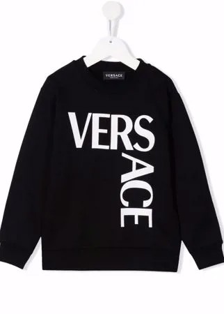 Versace Kids толстовка с логотипом