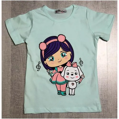 Футболка Atabay Kids, размер 0-1, бирюзовый