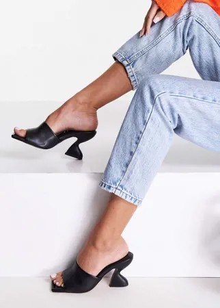 Черные мюли на среднем каблуке ASOS DESIGN Highlight-Черный