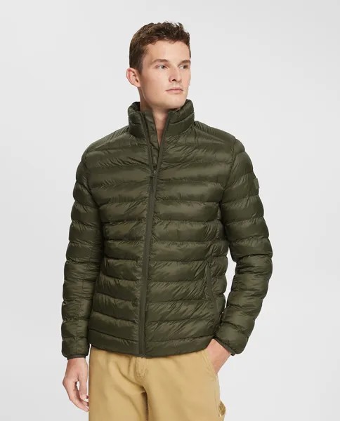 Мужское короткое ультралегкое пальто из переработанного материала Esprit, каки