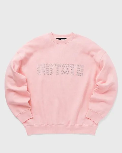 Толстовка Rotate Birger Christensen Sweat Crystal Crewneck, цвет almond blossom