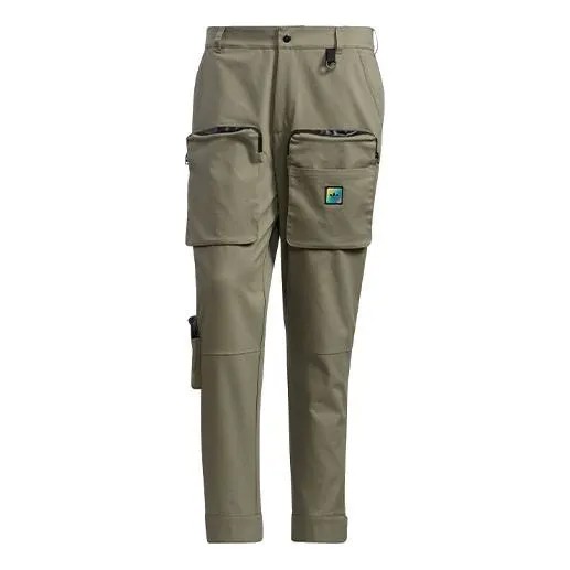Спортивные штаны adidas originals Premium Wv Pnt Multiple Pockets Cargo Sports Long Pants Green, зеленый