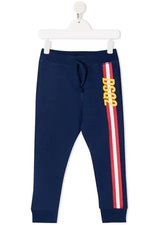 Dsquared2 Kids спортивные брюки с логотипом и полосками