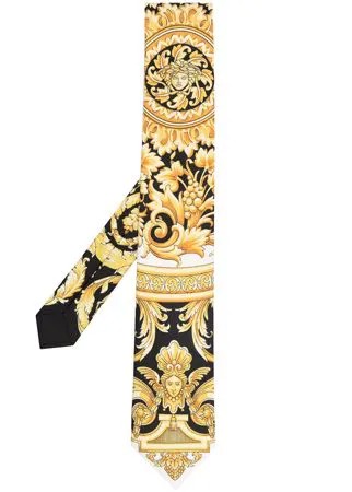 Versace галстук с принтом Barocco