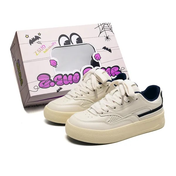 Кроссовки Z.SUO Skateboarding Shoes Unisex Low-top, серебряный
