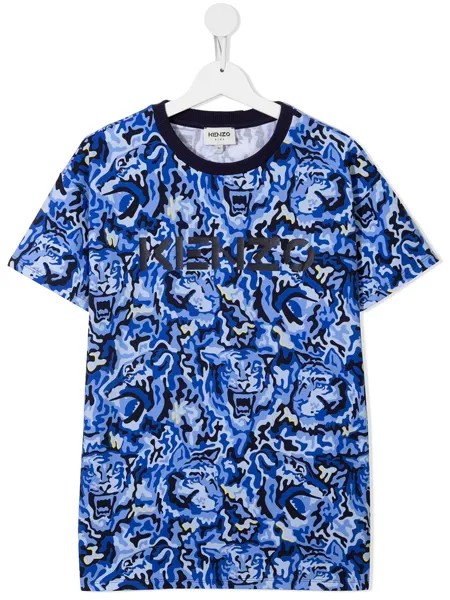 Kenzo Kids футболка с принтом