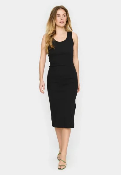 Вязаное платье ASTERSZ MAXI TANK Saint Tropez, черный