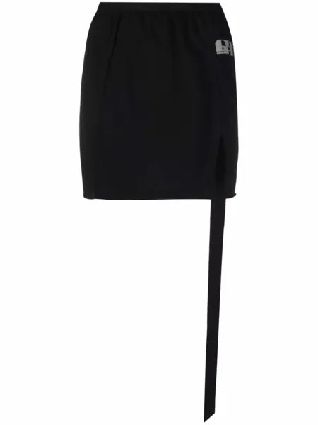 Rick Owens DRKSHDW юбка с графичным принтом, черный