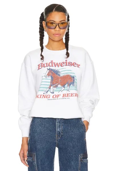 Свитер Junk Food Budweiser Clydesdale, белый