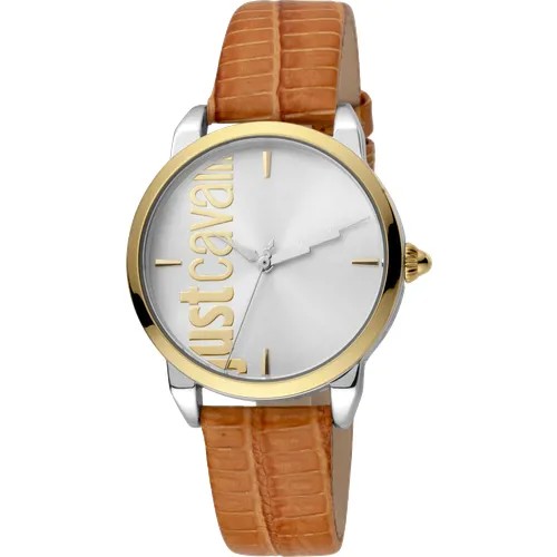 Наручные часы Just Cavalli Logo 42246, серебряный, коричневый
