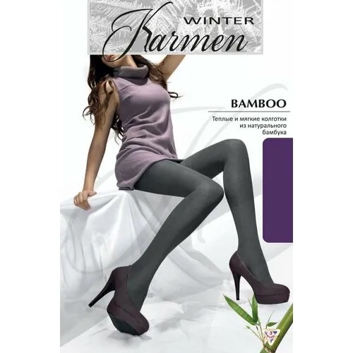 Колготки Karmen Bamboo, 200 den, размер 2, фиолетовый