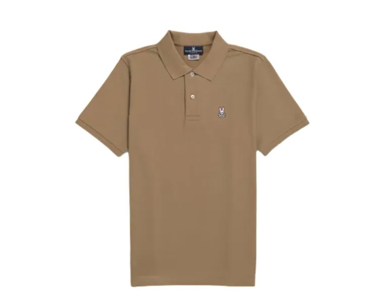 Мужская рубашка-поло Psycho Bunny Classic Antique Taupe B6K001CRPC-ATP, коричневый