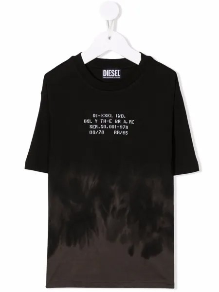 Diesel Kids футболка с принтом тай-дай