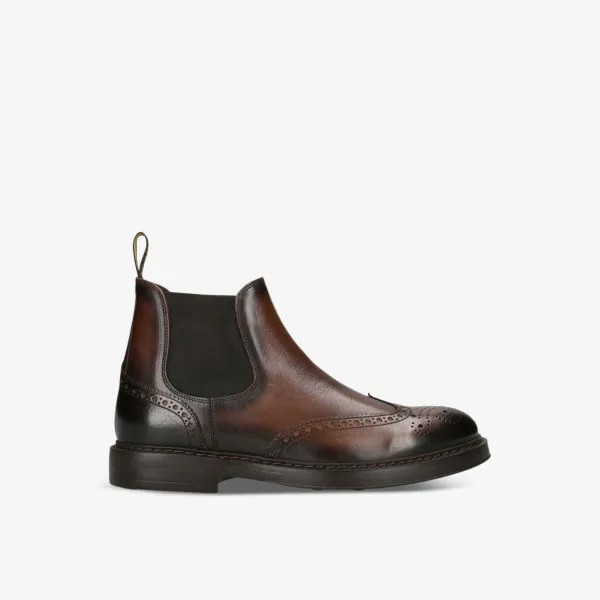 Кожаные ботинки челси с ласточкиным хвостом Doucals, коричневый